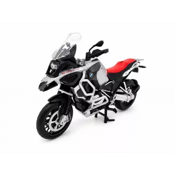 PULIO Mota MSZ 1/12 BMW R125GS Adventure Prateado Modelo Die-Cast