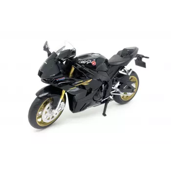 PULIO Mota MSZ 1/12 Honda CBR1000RR-R Fireblade SP Preto Modelo Die-Cast