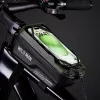 WILDMAN GX200 Bolsa de Quadro para Bicicleta com Suporte para Telemóvel, Verde
