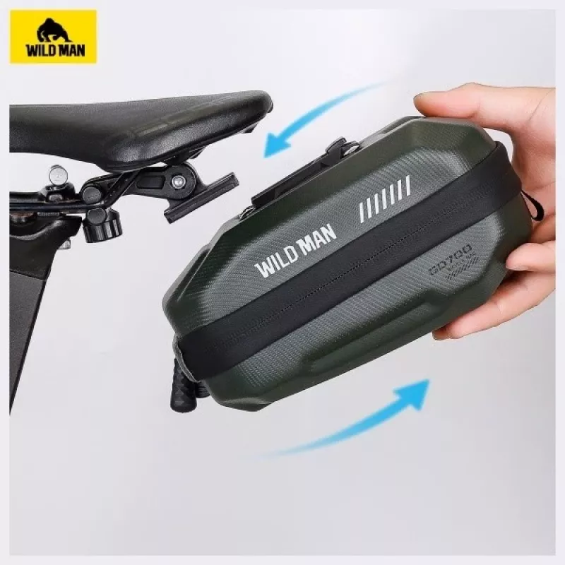 WILDMAN GD700 Bolsa de Selim para Bicicleta Verde