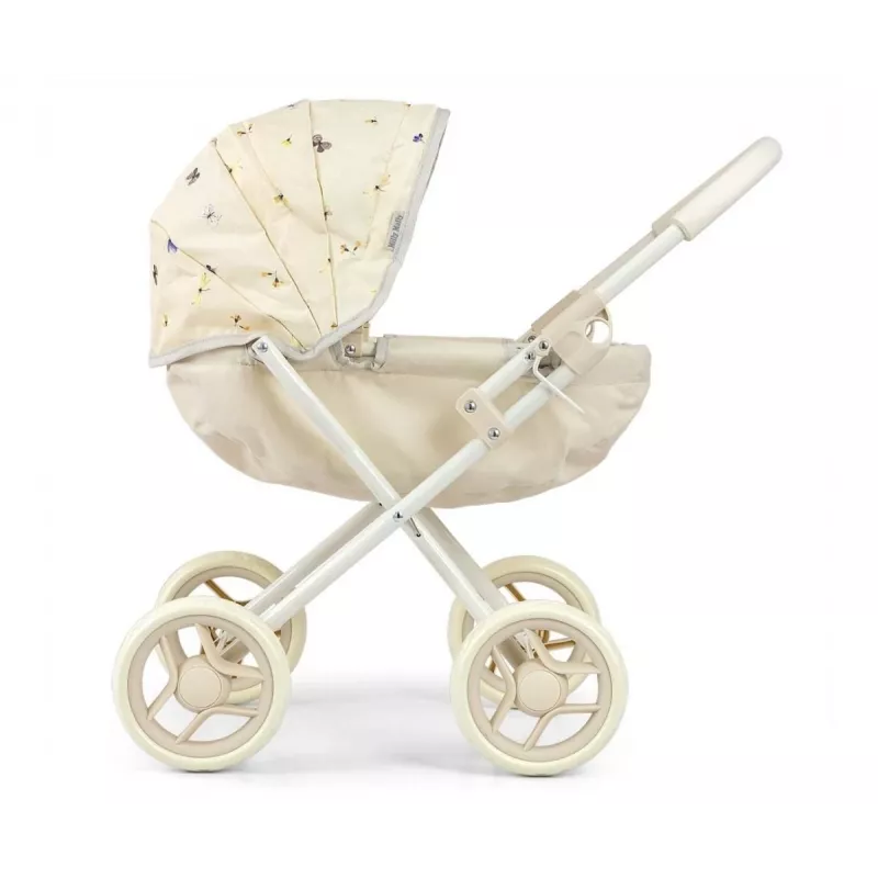 MILLY MALLY Carrinho de Bonecas Dori NATURE - Madeira Natural, Design Escandinavo Clássico, para Bonecas até 45 cm, a partir de 12 Meses