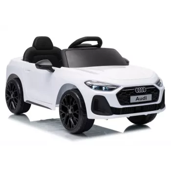 LEAN CARS Audi A5L HL788 Carro Elétrico para Crianças 12V com Controlo Remoto, Branco