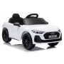 LEAN CARS Audi A5L HL788 Carro Elétrico para Crianças 12V com Controlo Remoto, Branco