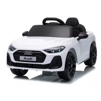 LEAN CARS Audi A5L HL788 Carro Elétrico para Crianças 12V com Controlo Remoto, Branco