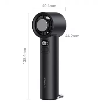 USAMS Ice-Cooling ventoinha de mão 2000mAh, preto