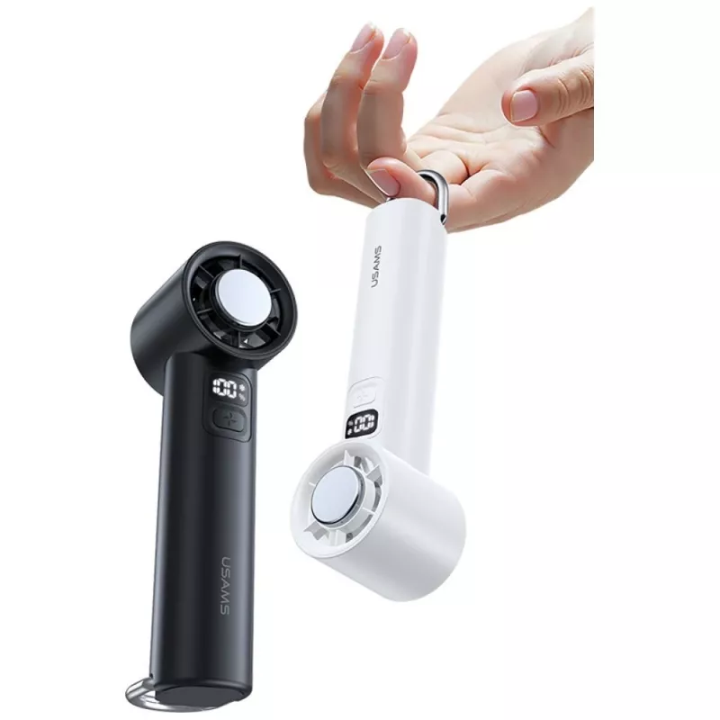 USAMS Ice-Cooling ventoinha de mão 2000mAh, preto