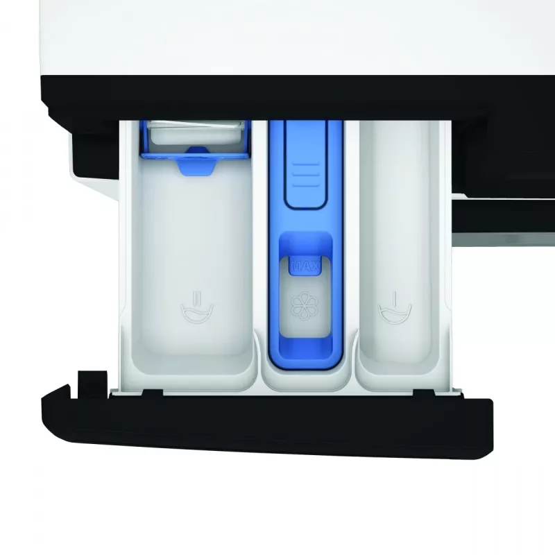 Máquina de lavar roupa Whirlpool WAM762WBBPL 7 kg 1200 rpm com tecnologia 6th Sense, FreshCare+, Clean+, 14 programas, ecrã LED, segurança para crianças, início diferido, Classe energética C, Branco
