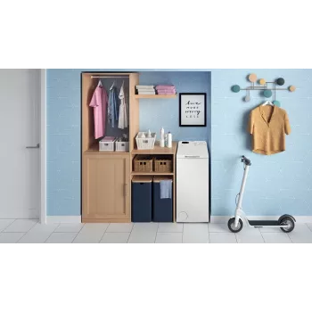 Indesit BTWS50400PLN Máquina de lavar de carga superior, 5 kg, 1000 rpm, branca, classe de eficiência energética E