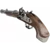 Pistola de brincar PULIO Gonher Pistola Pirata de Metal, Metal fundido e plástico, 8 tiros com cápsulas de anel, Preto/Cinzento com punho castanho, a partir dos 8 anos