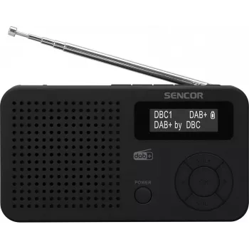 Rádio DAB+ Sencor SRD 7210B FM/BT/USB - Preto
