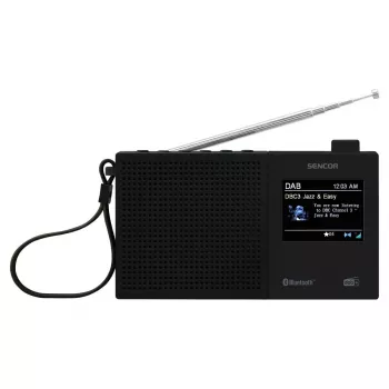 Rádio DAB+ SENCOR SRD 7790B com FM, Bluetooth, USB, LCD 2,4