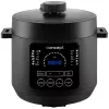 Panela elétrica multifunções CONCEPT CK6001 5L 900W 10 programas Antiaderente Preto/Aço inoxidável