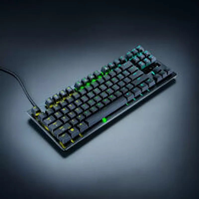 Teclado gaming Razer Huntsman V3 Tenkeyless 8KHz - layout alemão (QWERTZ), Razer Analog Optical Switches Gen-2, Chroma RGB, preto