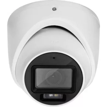 ABUS Security-Center TVCC55512 câmara IP exterior tipo bola 4MP com PoE, objetiva de 2,8 mm, grande angular 100°, 30 m IR, IP67, H.265, slot MicroSD