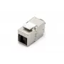 DIGITUS DN-93615-D Módulo Keystone CAT 6A, blindado, sem ferramentas, 10GBase-T, 500 MHz, zamac, contactos dourados, T568A/B, preparado para PoE++