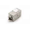 DIGITUS DN-93615-D Módulo Keystone CAT 6A, blindado, sem ferramentas, 10GBase-T, 500 MHz, zamac, contactos dourados, T568A/B, preparado para PoE++