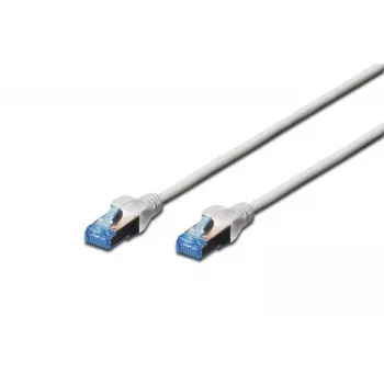 DIGITUS Ecoline Cabo de rede Cat5e UTP RJ-45 para RJ-45, 0,5 m, cinzento, LSZH, snagless, Gigabit Ethernet