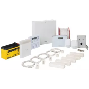 ABUS AZAA10300 Conjunto de alarme Terxon SX, 8 zonas com fios, 1 zona de sabotagem