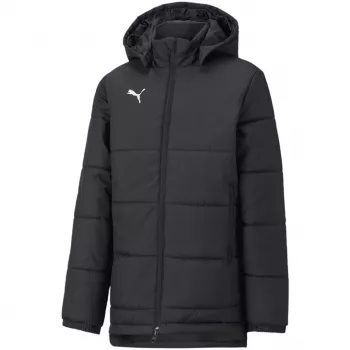 Casaco infantil PUMA Bench Puma Black TeamGoal 23 warmCELL acolchoado com fecho completo 657269 03
