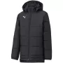 Casaco infantil PUMA Bench Puma Black TeamGoal 23 warmCELL acolchoado com fecho completo 657269 03