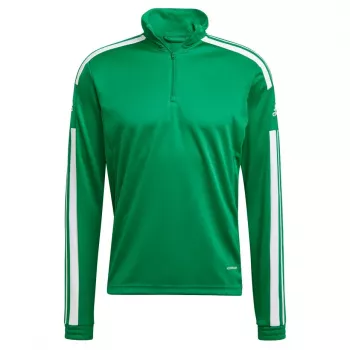 Top de treino adidas Squadra 21 verde homem manga comprida quarto de fecho de correr L