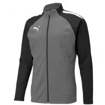 Top de treino Puma teamLIGA com fecho de quarto de volta homem Puma Black-Asphalt tamanho L