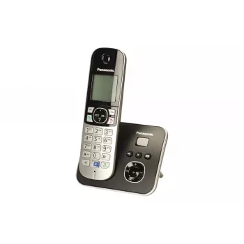 Telefone sem fios DECT Panasonic KX-TG6821 com atendedor de chamadas, preto