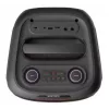 Denver BPS-270 Altifalante de festa portátil com Bluetooth, 400W PMPO, efeitos de luz LED, karaoke, rádio FM, USB/SD/AUX, entrada de microfone, Preto