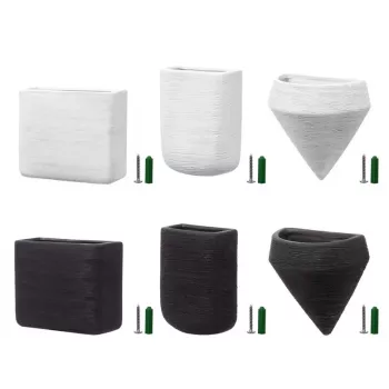 Cachepô suspenso de cerâmica branco TR-HANGKKIT-002