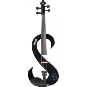 Violino elétrico Stagg EVN 4/4 BK com acessórios - preto
