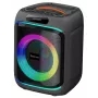 Coluna de festa Bluetooth DENVER BPS-170 400W com luzes RGB, TWS, karaoke, rádio FM, entradas USB/SD/AUX/microfone