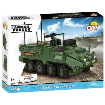 COBI Stryker M1126 ICV (escala 1:35) – Kit de montagem detalhado de veículo militar
