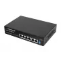 Switch Gigabit PoE+ Esperanza 6 portas 65W GOLIATH (4 portas PoE+, 2 uplinks, 12 Gbps, metal sem ventoinha)