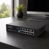 Switch PoE+ Esperanza 10 portas 10/100/1000 120W MATRIX ENS108