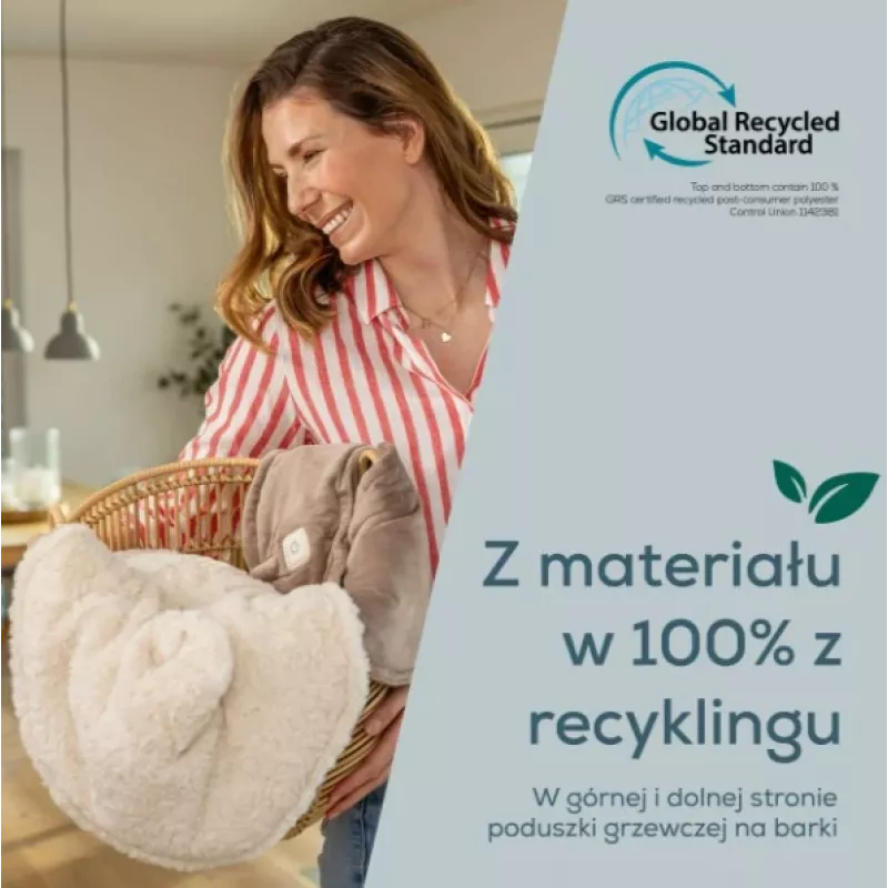 Almofada térmica Beurer HK 165 Huggy Creme | 3 níveis de aquecimento, lavável, Beurer Safety System