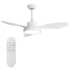 Ventilador de teto inteligente WiFi Extralink Aero Breeze 47, Branco, controlo por app, 119 cm