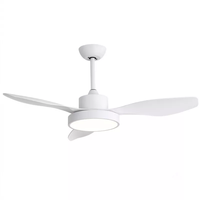 Ventilador de teto inteligente WiFi Extralink Aero Breeze 47, Branco, controlo por app, 119 cm