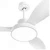 Ventilador de teto inteligente WiFi Extralink Aero Breeze 47, Branco, controlo por app, 119 cm