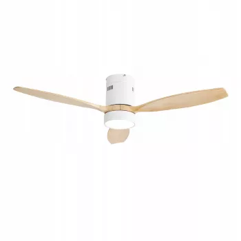Ventilador de teto inteligente WiFi Extralink Nature Flow 52, Madeira, 132 cm, controlo por app