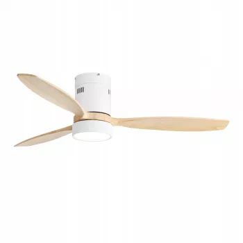 Ventilador de teto inteligente WiFi Extralink Nature Flow 52, Madeira, 132 cm, controlo por app