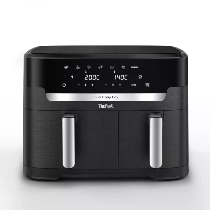 Fritadeira de ar quente Tefal ActiFry Dual Motion EY9428E 1,7 kg preta