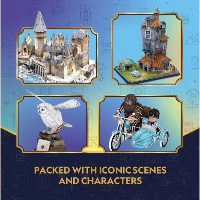 CubicFun puzzle 3D Harry Potter Castelo de Hogwarts na neve com LED