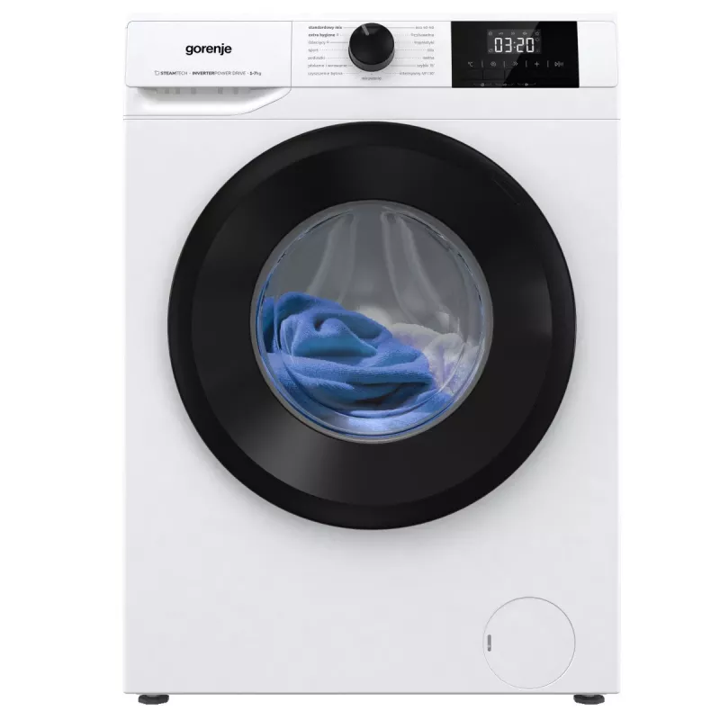Gorenje W3NGPI72SAS/PL máquina de lavar roupa de carregamento frontal independente 7 kg 1200 rpm com SteamTech e motor Inverter PowerDrive