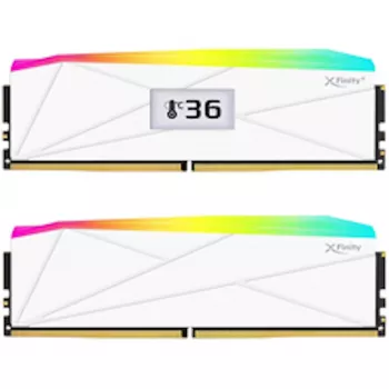 Memória RAM V-Color Manta XFinity+ aRGB DDR5-8000, CL40, EXPO - 32 GB Dual-Kit, branco