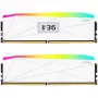 Memória RAM V-Color Manta XFinity+ aRGB DDR5-8000, CL40, EXPO - 32 GB Dual-Kit, branco