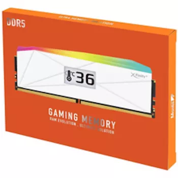 Memória RAM V-Color Manta XFinity+ aRGB DDR5-8000, CL40, EXPO - 32 GB Dual-Kit, branco