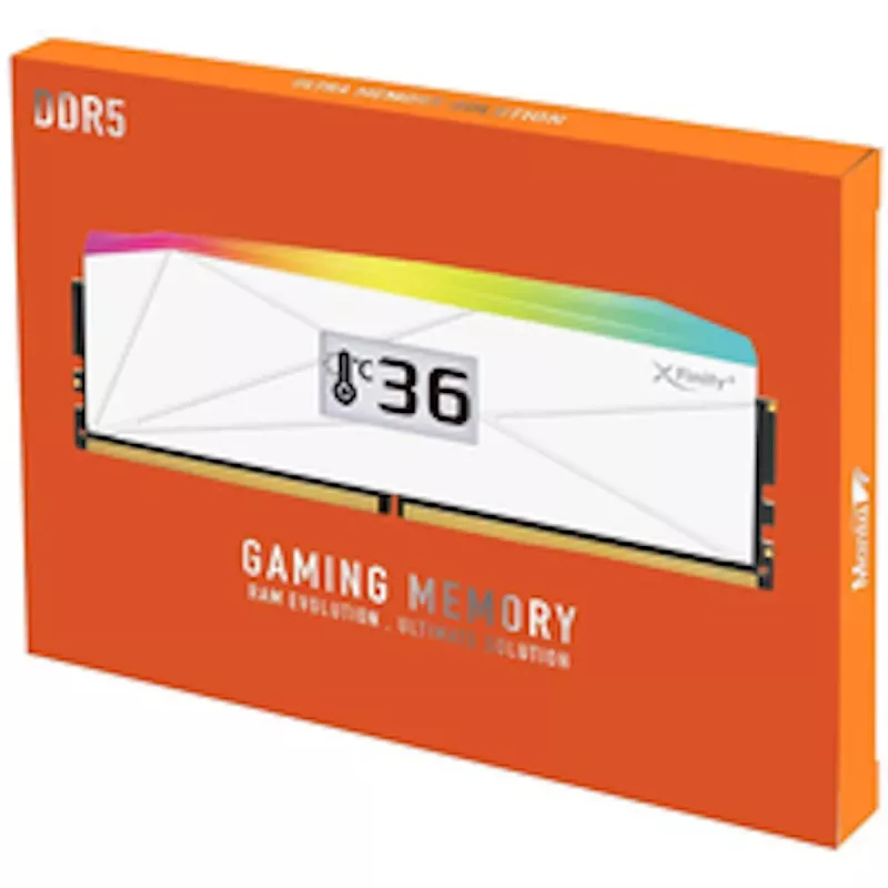 Memória RAM V-Color Manta XFinity+ aRGB DDR5-8000, CL40, EXPO - 32 GB Dual-Kit, branco