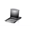 Comutador KVM IP LCD ATEN KL1508AiM F 17 polegadas - consola rackmount de 8 portas com acesso remoto