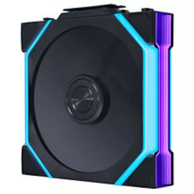 Ventoinha Lian Li UNI FAN SL FLEX Wireless ARGB Reverse Blade 120mm PWM - pack de 3 com controlador, preta