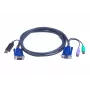 ATEN Cabo KVM inteligente 2L-5502UP - Cabo combinado de teclado, vídeo, rato (KVM)